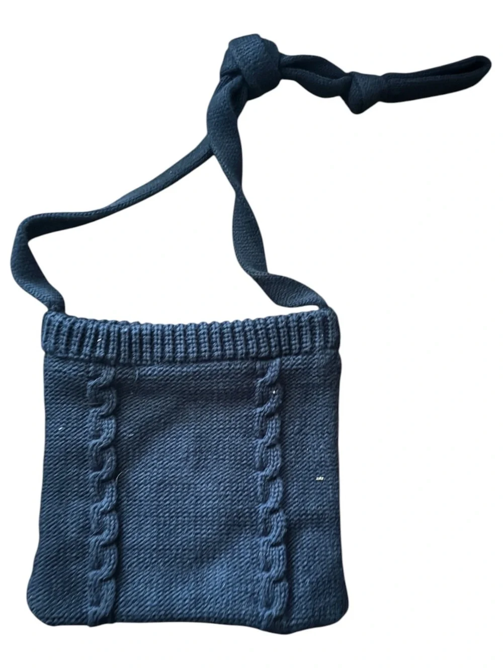 Disney Store Winnie the Pooh & Piglet Navy Blue Knit Crossbody Bag